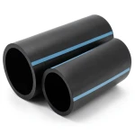 أنابيب HDPE الوطني ضغط 10 بار قطر خارجي 110 مم سمك 5.3 مم لون أسود