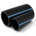أنابيب HDPE الوطني ضغط 10 بار قطر خارجي 140 مم سمك 6.7 مم لون أسود