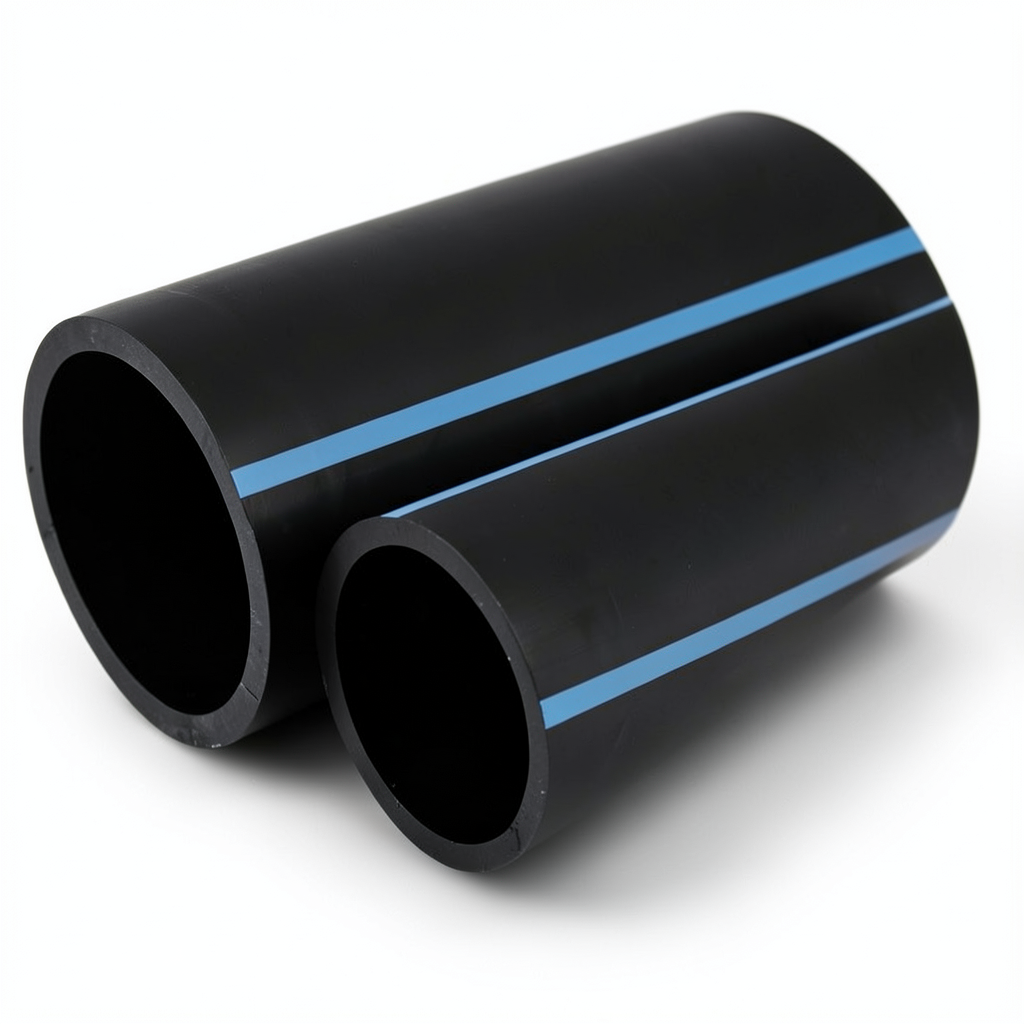 NPF HDPE Pipes Pressure 10 Bar Outside Diameter 140 mm Thickness 6.7 mm Black
