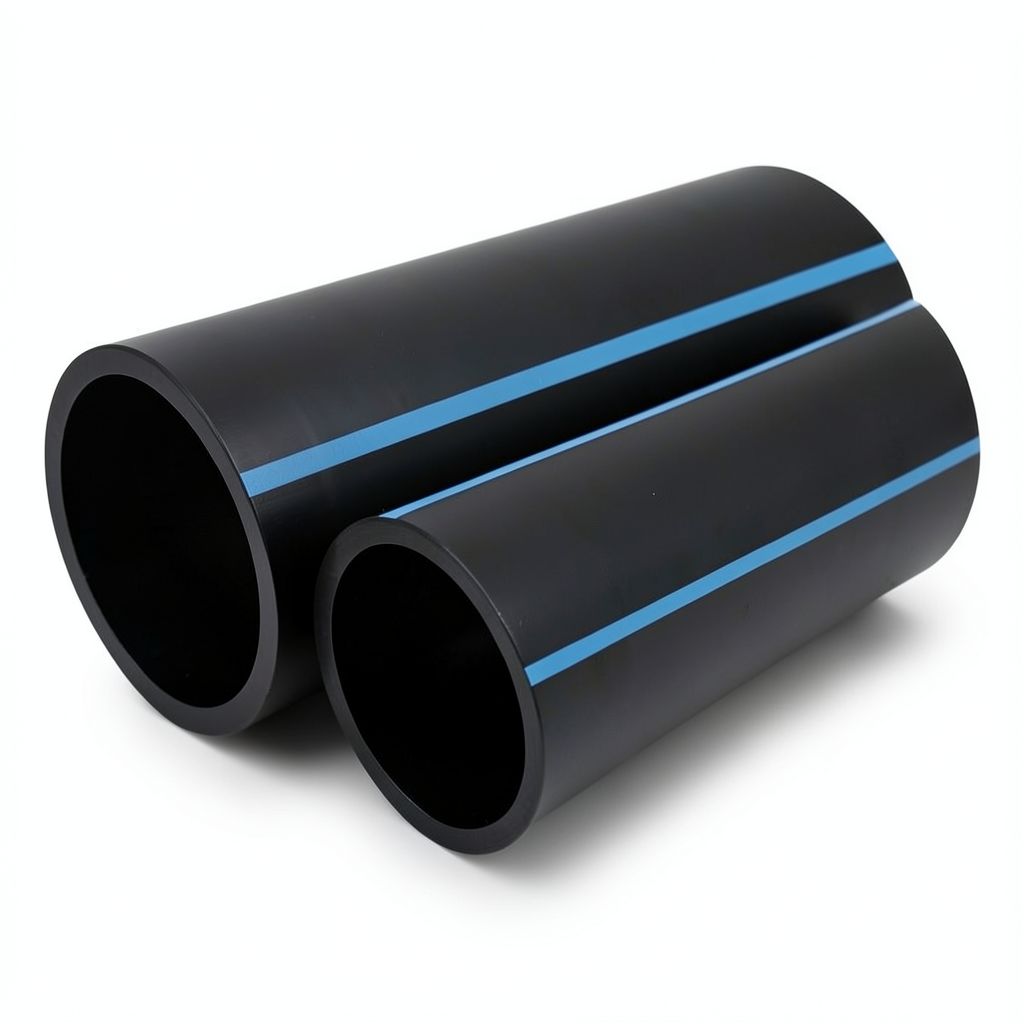 أنابيب HDPE الوطني ضغط 10 بار قطر خارجي 160 مم سمك 7.7 مم لون أسود