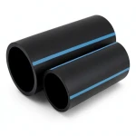 أنابيب HDPE الوطني ضغط 10 بار قطر 180 مم سمك 8.6 مم لون أسود