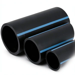 أنابيب HDPE الوطني 250 مم قطر خارجي، سمك 11.9 مم، ضغط 10 بار، لون أسود