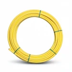 لفة أنابيب بلاستيك HDPE المنى ضغط 8 بار [PE 80] قطر خارجي 25 مم سمك 3 مم لون أصفر  