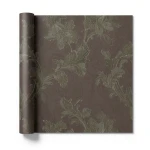 Floral Wall Decoration 10m x 0.73m Dark Brown Model 56811