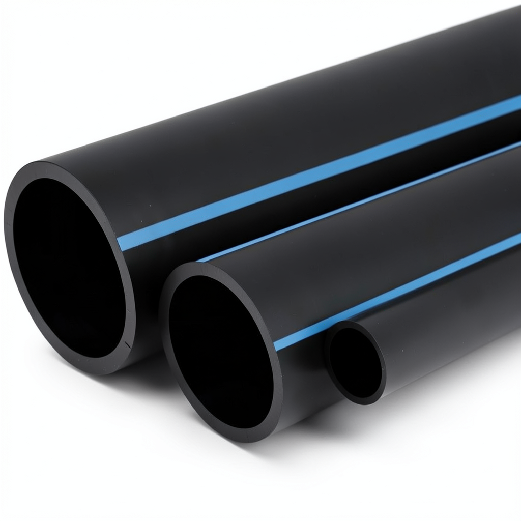 أنابيب HDPE الوطني ضغط 10 بار قطر خارجي 280 مم سمك 13.4 مم أسود