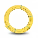 لفة أنابيب HDPE المنى ضغط 8 بار [PE 80] قطر خارجي 40 مم سماكة 3.7 مم لون أصفر  