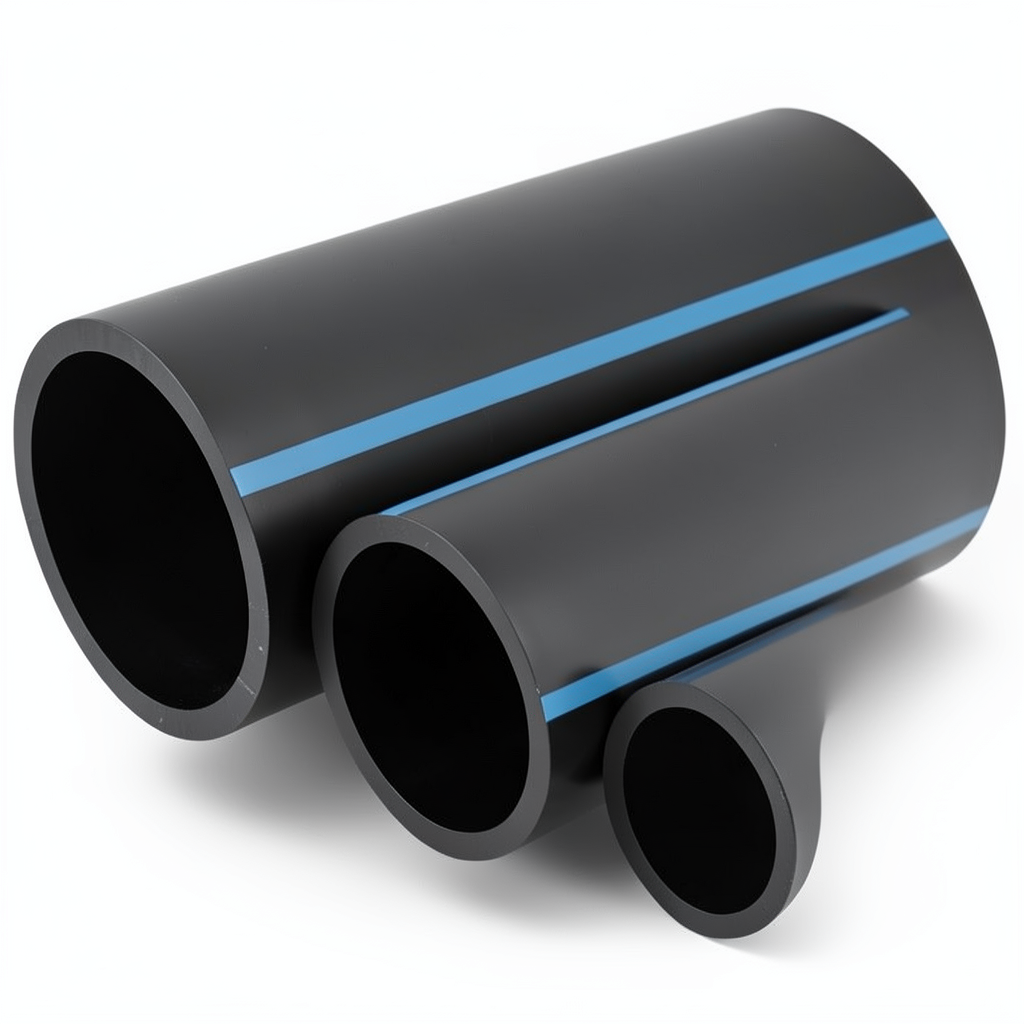 NPF HDPE Pipes Pressure 10 Bar Outside Diameter 315 mm Thickness 15 mm Black