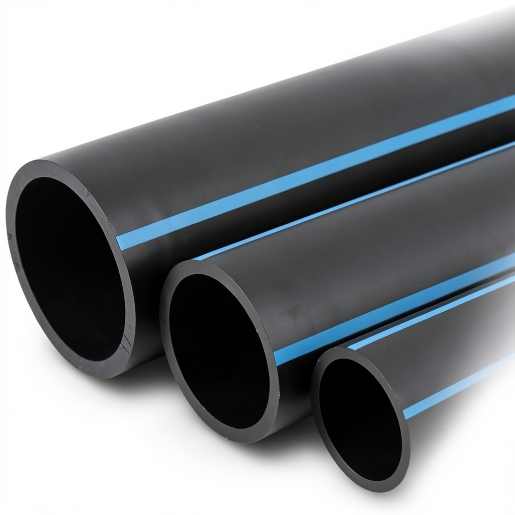 أنابيب HDPE الوطني ضغط 10 بار قطر خارجي 355 مم سمك 16.9 مم لون أسود
