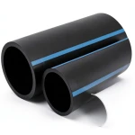 أنابيب HDPE الوطني ضغط 10 بار قطر خارجي 400 مم سمك 19.1 مم لون أسود