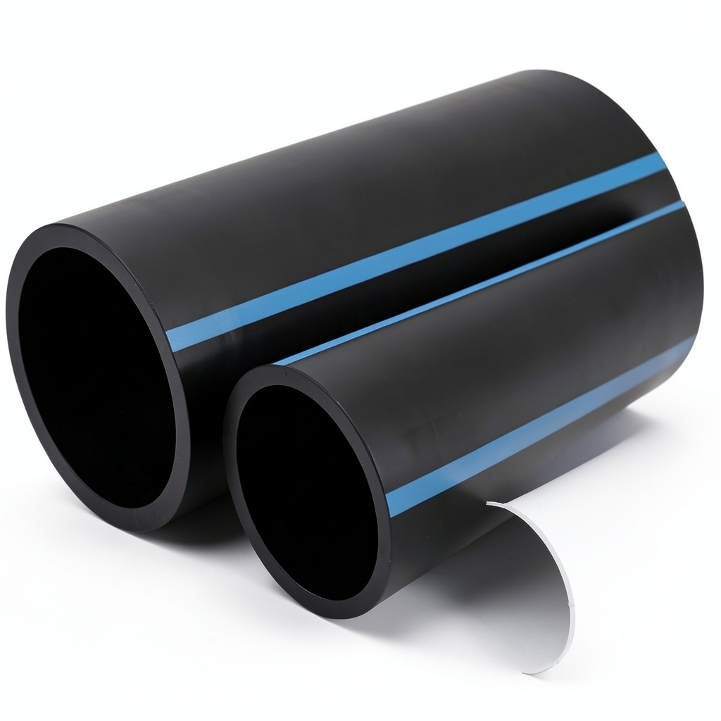 أنابيب HDPE الوطني ضغط 10 بار قطر خارجي 400 مم سمك 19.1 مم لون أسود