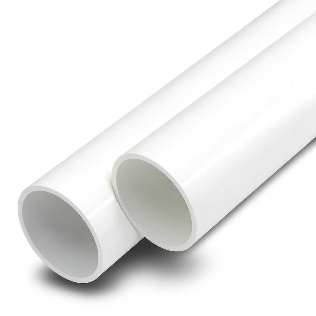 مواسير UPVC ضغط 16 بار قطر خارجي 140 مم سمك 8.3 مم لون أبيض