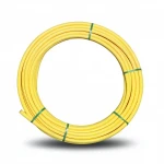 لفة أنابيب HDPE ضغط  4.8 بار [PE 80] قطر خارجي 25 مم سمك 2.3 مم لون أصفر | مصنع المنى