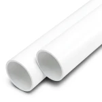 مواسير UPVC ضغط اسمي 8.6 بار مقاس 1/4 1 إنش سمك 1.5 مم لون أبيض