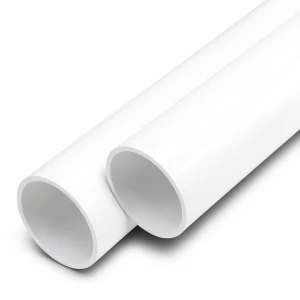 مواسير UPVC ضغط اسمي 8.6 بار مقاس 1/4 1 إنش سمك 1.5 مم لون أبيض