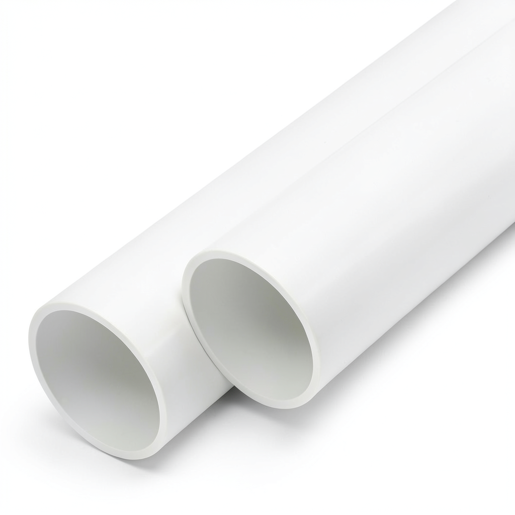 مواسير UPVC ضغط اسمي 16 بار قطر خارجي 160 مم سمك 9.5 مم لون أبيض