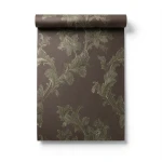 Floral Wall Decoration 10m x 0.73m Dark Brown Model 56811