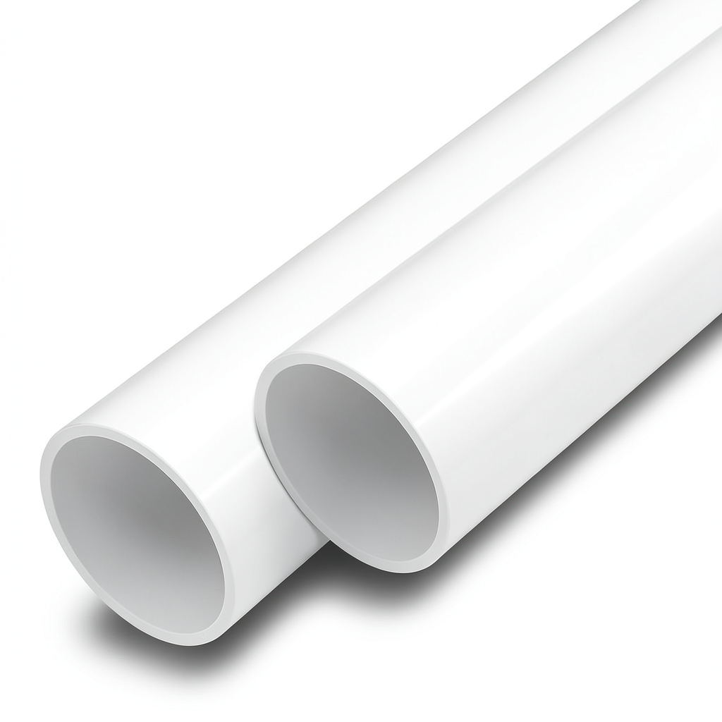 مواسير UPVC ضغط اسمي 16 بار قطر خارجي 200 مم سمك 11.9 مم لون أبيض