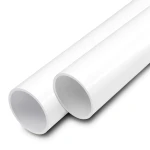 مواسير UPVC ضغط 16 بار قطر خارجي 20 مم سمك 1.5 مم لون أبيض