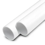 مواسير UPVC ضغط اسمي 8.6 بار مقاس 1/4 1 إنش سمك 1.5 مم لون أبيض
