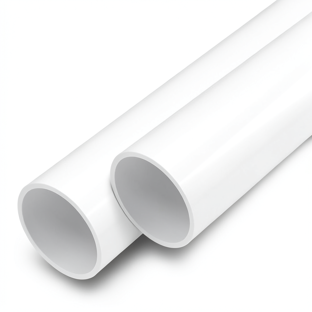 مواسير UPVC ضغط 16 بار قطر خارجي 25 مم سمك 1.9 مم أبيض