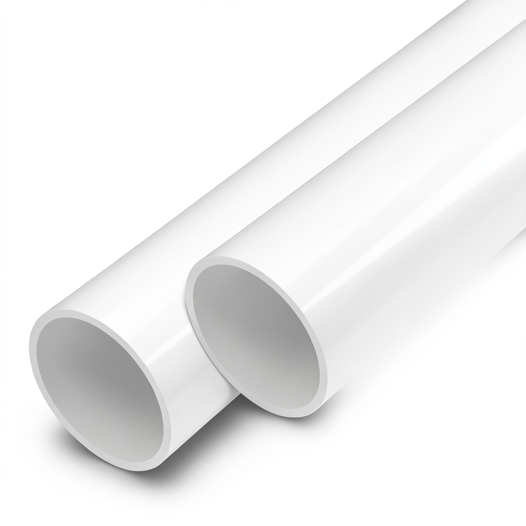 مواسير UPVC ضغط 16 بار قطر خارجي 32 مم سمك 2.4 مم لون أبيض