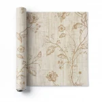 Italian wallpaper floral design 10m x 1.06m, beige, model 44434