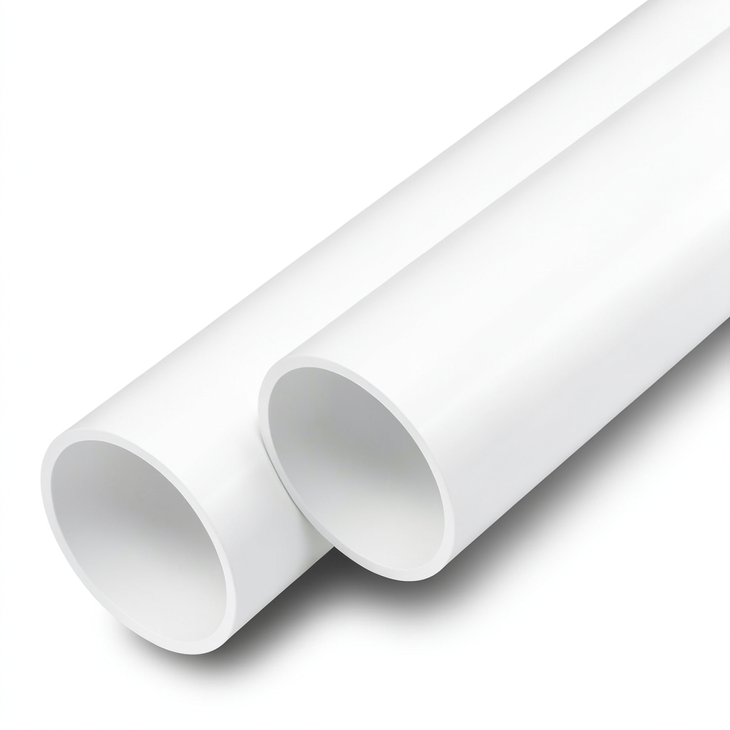 أنابيب UPVC ضغط 16 بار قطر خارجي 50 مم سمك 3.7 مم لون أبيض