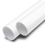 مواسير UPVC ضغط 16 بار قطر خارجي 20 مم سمك 1.5 مم لون أبيض