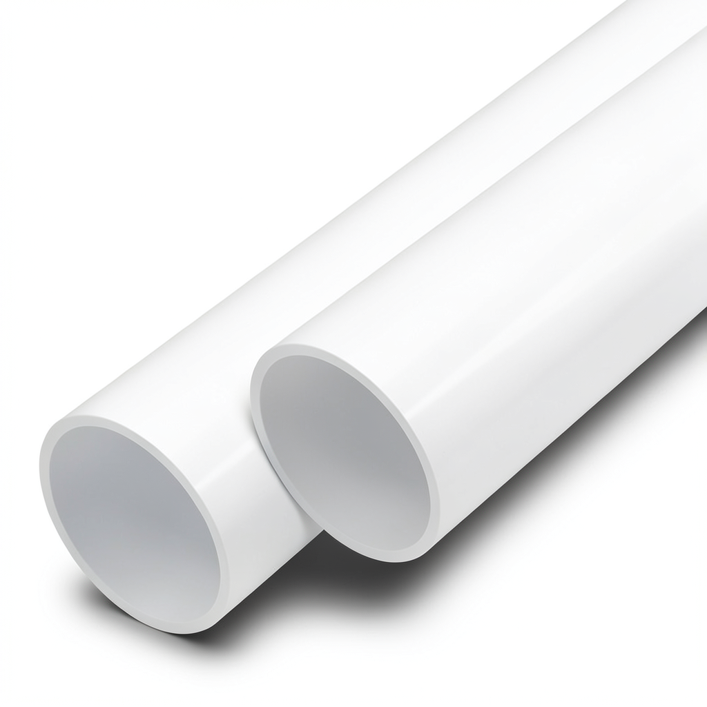 مواسير UPVC ضغط 16 بار قطر خارجي 20 مم سمك 1.5 مم لون أبيض
