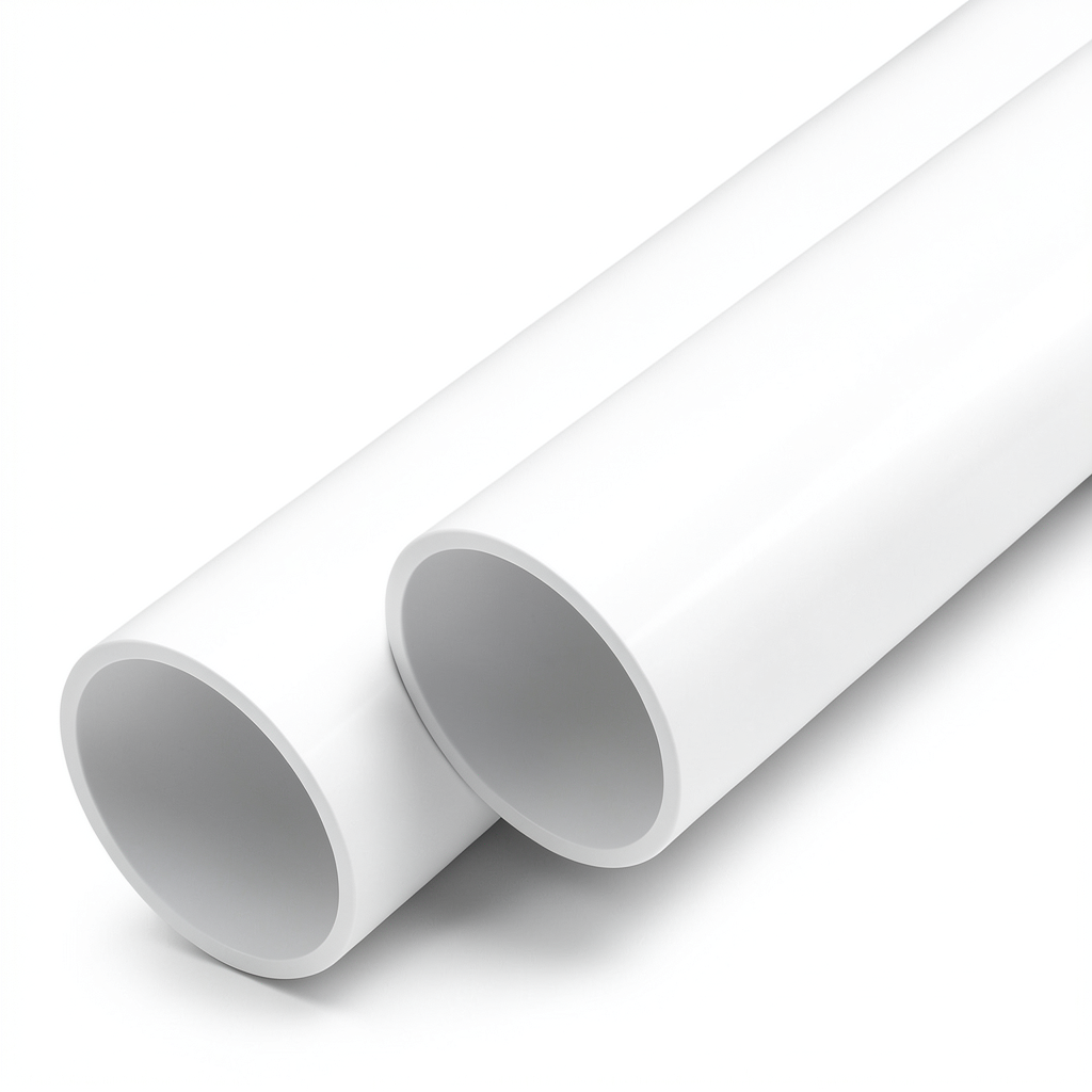 مواسير UPVC ضغط 16 بار قطر خارجي 25 مم سمك 1.9 مم أبيض