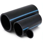أنابيب HDPE الوطني للضغط العالي 10 بار، قطر 450 مم، سمك 21.5 مم، أسود