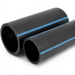 أنابيب HDPE الوطني ضغط 10 بار قطر خارجي 500 مم سمك 23.9 مم لون أسود