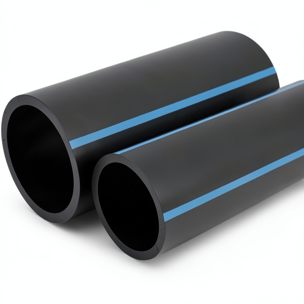 NPF HDPE Pipes Pressure 10 Bar Outside Diameter 500 mm Thickness 23.9 mm Black