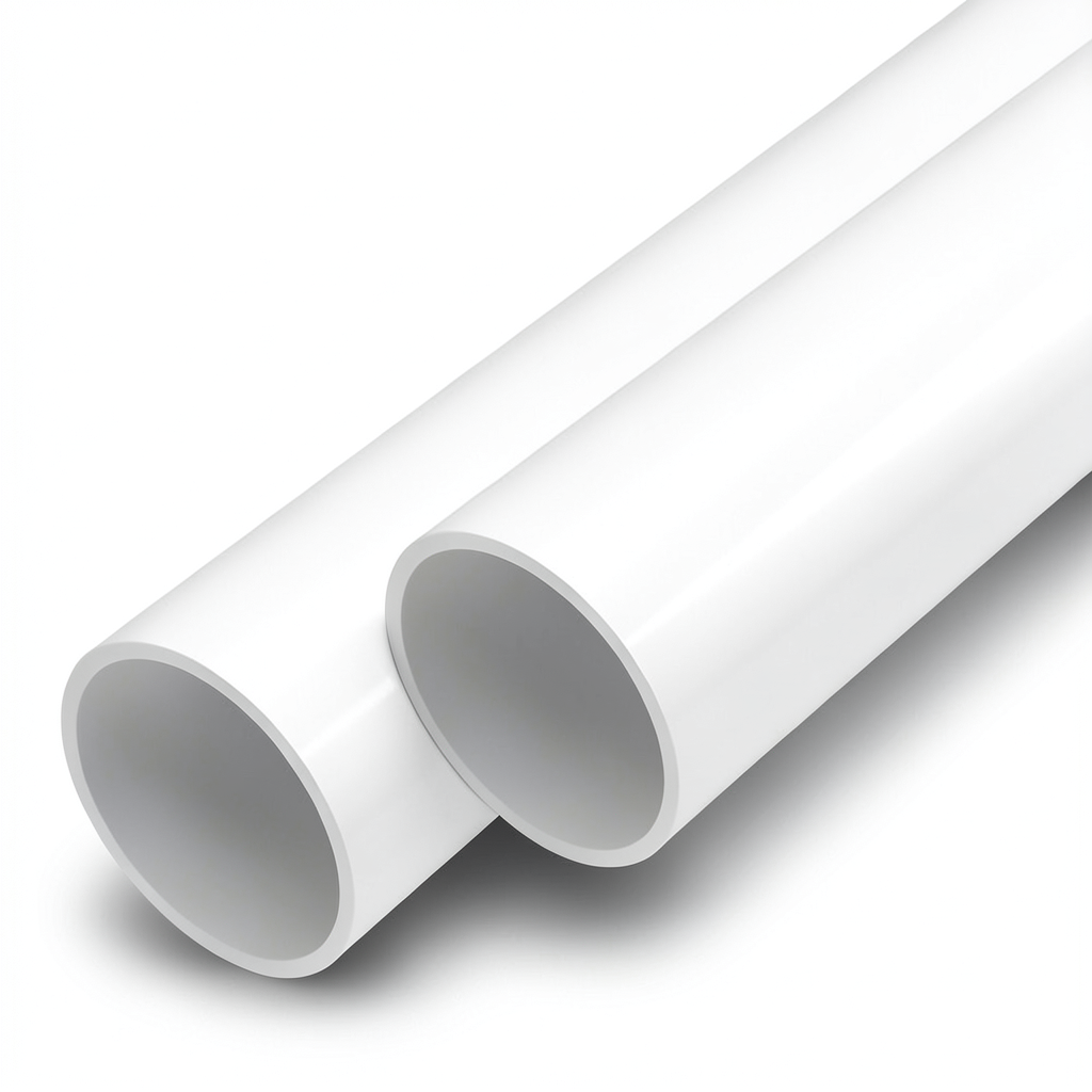 مواسير UPVC ضغط 16 بار قطر خارجي 125 مم سمك 7.4 مم لون أبيض