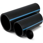 أنابيب HDPE الوطني ضغط 10 بار قطر خارجي 560 مم سمك 26.7 مم لون أسود