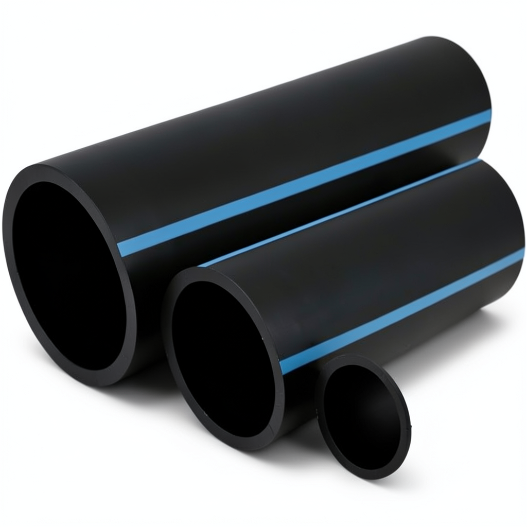 أنابيب HDPE الوطني ضغط 10 بار قطر خارجي 560 مم سمك 26.7 مم لون أسود