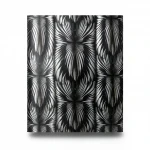Italian Wallpaper Black With Silver Color Classic Design, Size 10mx1.06m, Model RC19002