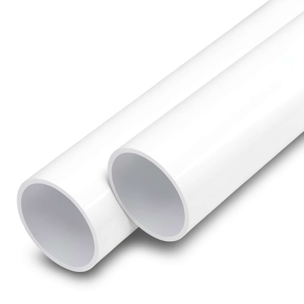 مواسير UPVC ضغط اسمي 16 بار قطر خارجي 40 مم سمك 3 مم لون أبيض