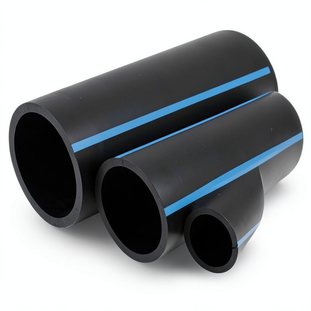 أنابيب HDPE الوطني ضغط 10 بار قطر خارجي 630 مم سمك 30 مم لون أسود