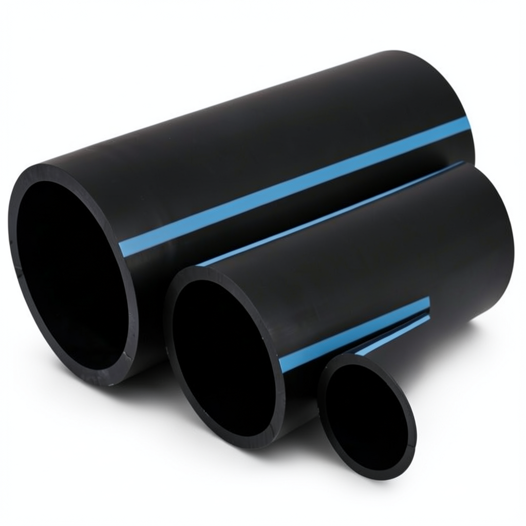 NPF HDPE Pipes Pressure 16 Bar Diameter 20 mm Thickness 1.5 mm Black