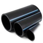 مواسير HDPE الوطني لضغط 16 بار قطر خارجي 25 مم سمك 1.9 مم لون أسود