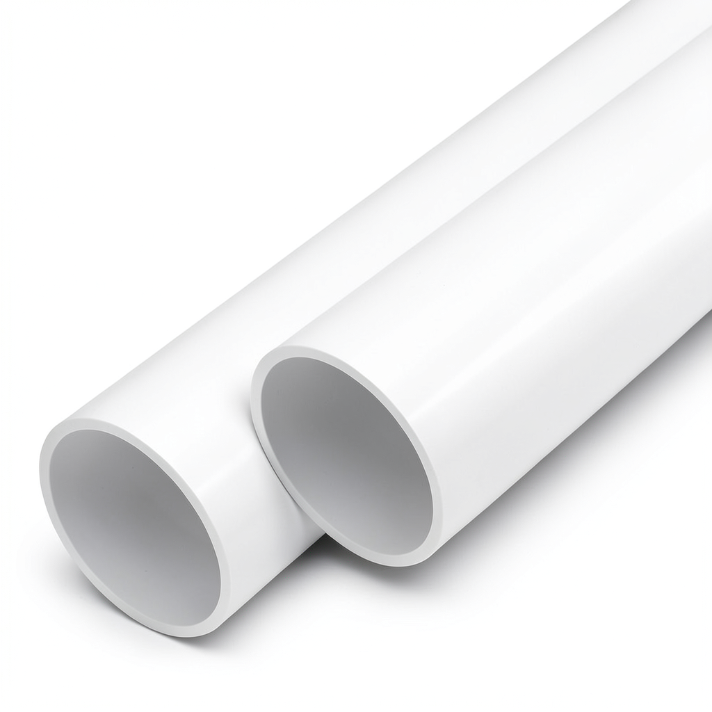مواسير UPVC ضغط اسمي 16 بار قطر خارجي 200 مم سمك 11.9 مم لون أبيض