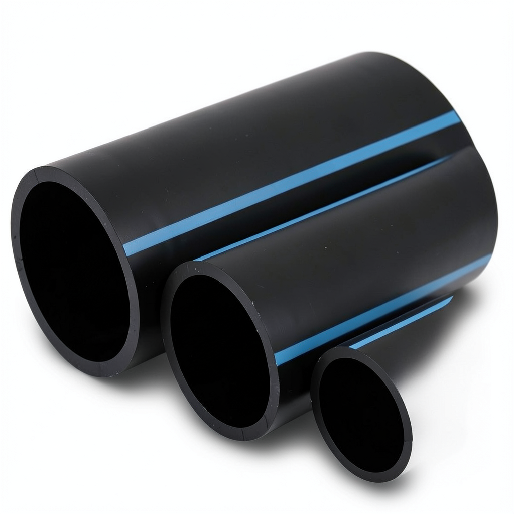 NPF HDPE Pipes High Pressure 16 Bar 32 mm OD 2.4 mm Thickness Black