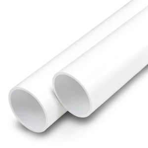 مواسير UPVC ضغط اسمي 8.6 بار مقاس 1/4 1 إنش سمك 1.5 مم لون أبيض