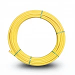 لفة أنابيب HDPE المنى ضغط 8 بار [PE 80] قطر خارجي 140 مم سماكة 12.7 مم لون أصفر  