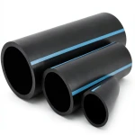 مواسير HDPE الوطني ضغط 16 بار قطر خارجي 90 مم سمك 6.7 مم أسود