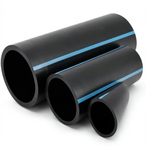 مواسير HDPE الوطني ضغط 16 بار قطر خارجي 90 مم سمك 6.7 مم أسود