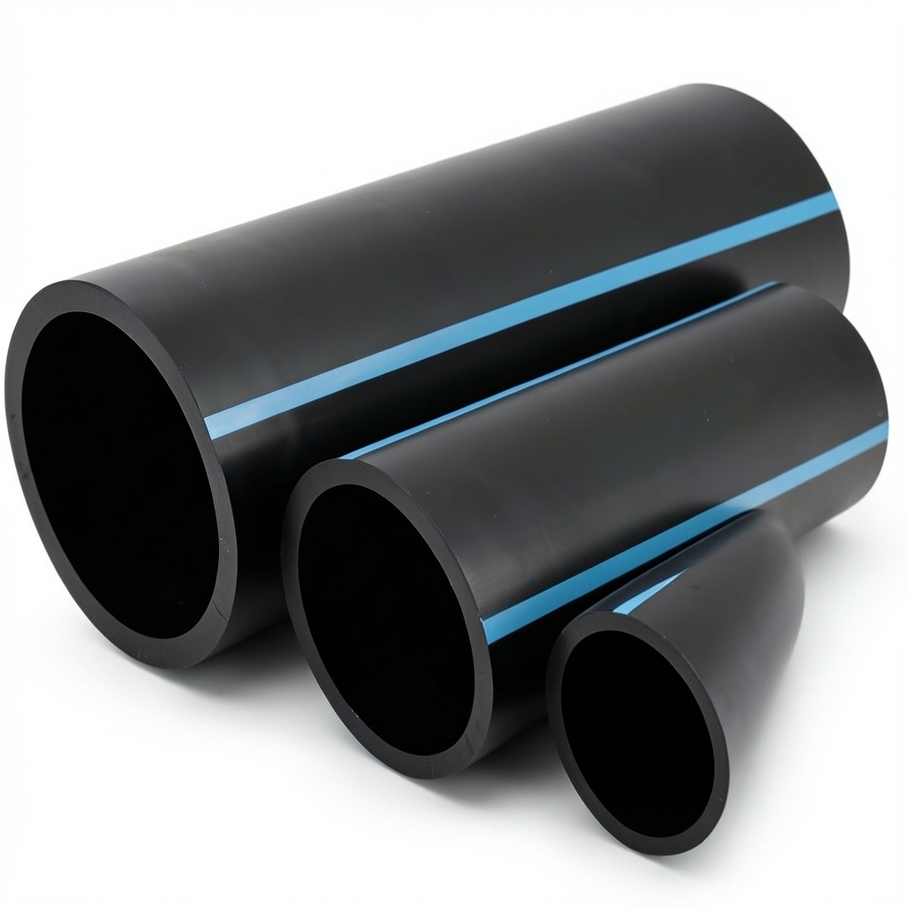 NPF HDPE Pipes Pressure 16 Bar Outside Diameter 90 mm Thickness 6.7 mm Black
