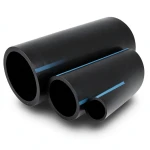 أنابيب HDPE NPF ضغط 16 بار قطر خارجي 110 مم سمك 8.2 مم لون أسود