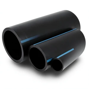 أنابيب HDPE NPF ضغط 16 بار قطر خارجي 110 مم سمك 8.2 مم لون أسود